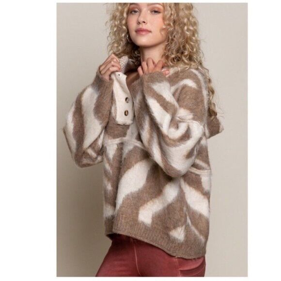 𝅺animal Print Hoodie Sweater - Picture 5 of 16